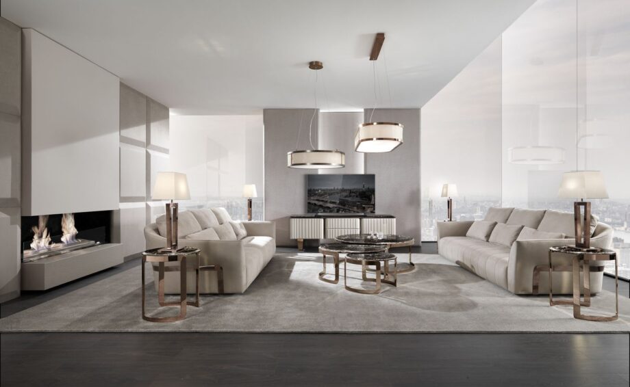 Ritz диван | DV home. Роскошный диван с индивидуальной обивкой, элегантным стальным каркасом и мягкими подушками из гусиного пера, воплощение изысканности ар-деко.