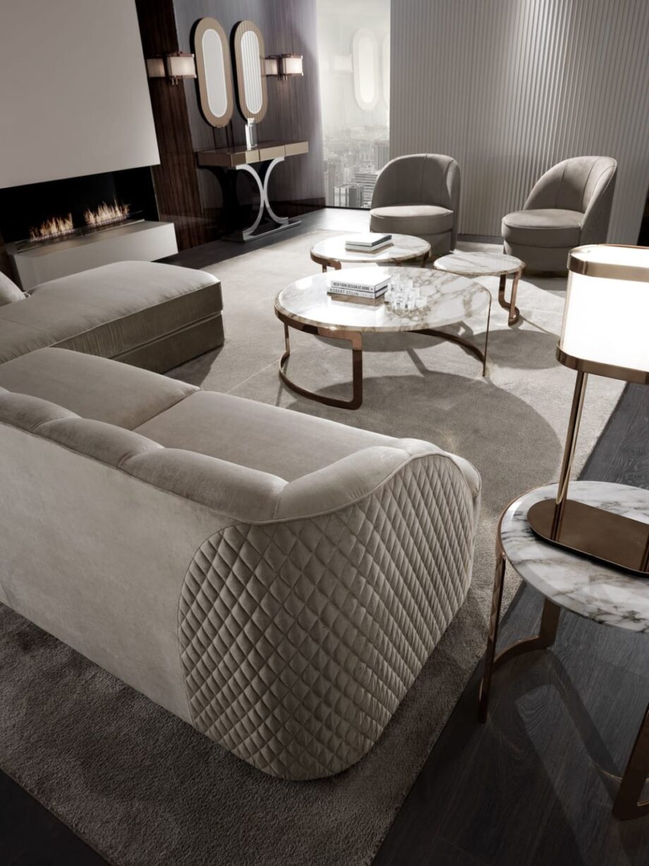 Kent Plus консоль | DV home. Роскошная консоль в стиле Ар-деко с ящиком Blumotion, зеркальной или деревянной столешницей и базой из стали.