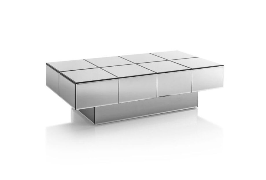 Envy Drawer журнальный стол | DV home. Изысканный кофейный столик с зеркальной отделкой и скрытыми ящиками, выполненный в стиле ар-деко.